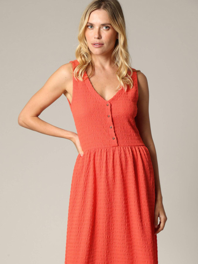 Robe midi aria rouge femme - Deeluxe