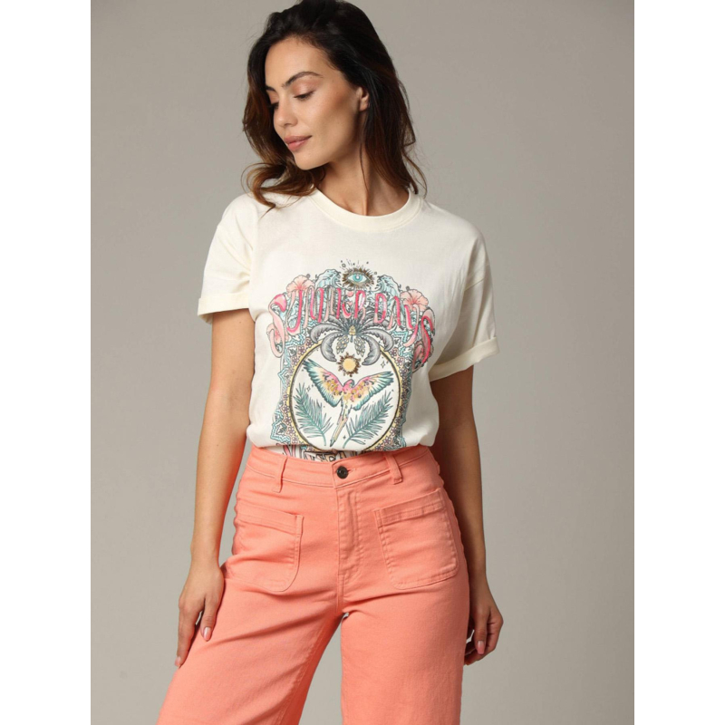 T-shirt summdays blanc écru femme - Deeluxe