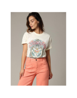 T-shirt summdays blanc écru femme - Deeluxe