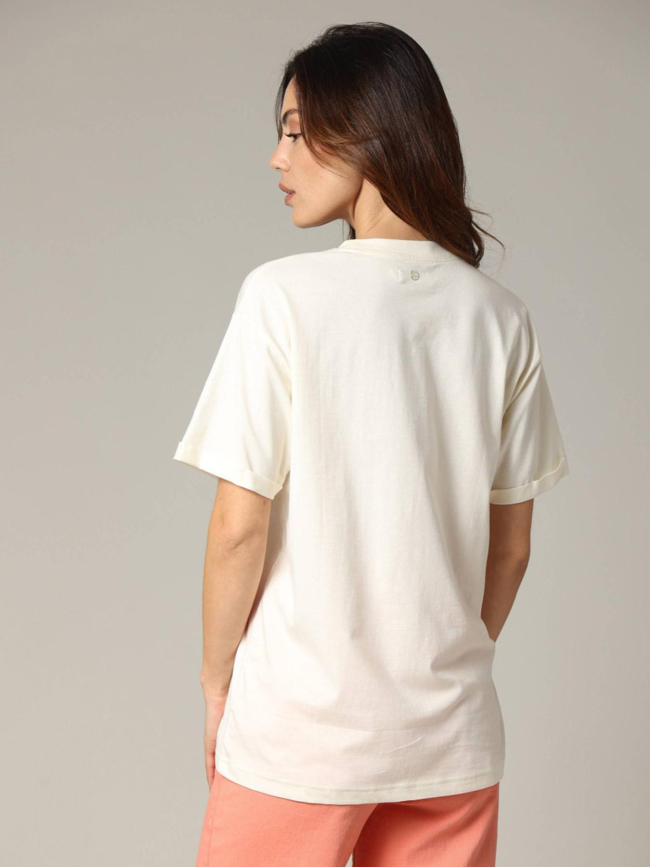 T-shirt summdays blanc écru femme - Deeluxe