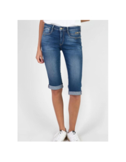 Pantacourt en jean phil bleu femme - Le Temps Des Cerises