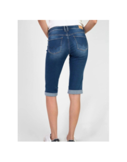 Pantacourt en jean phil bleu femme - Le Temps Des Cerises
