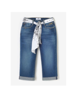 Pantacourt en jean phil bleu femme - Le Temps Des Cerises