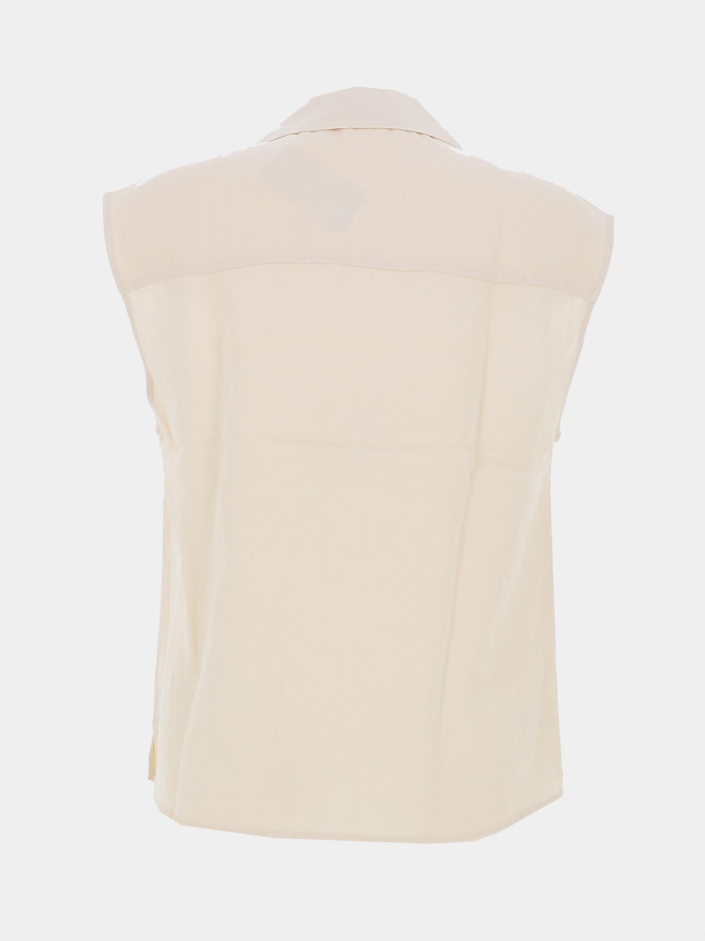 Top lightdenim beige femme - Salsa