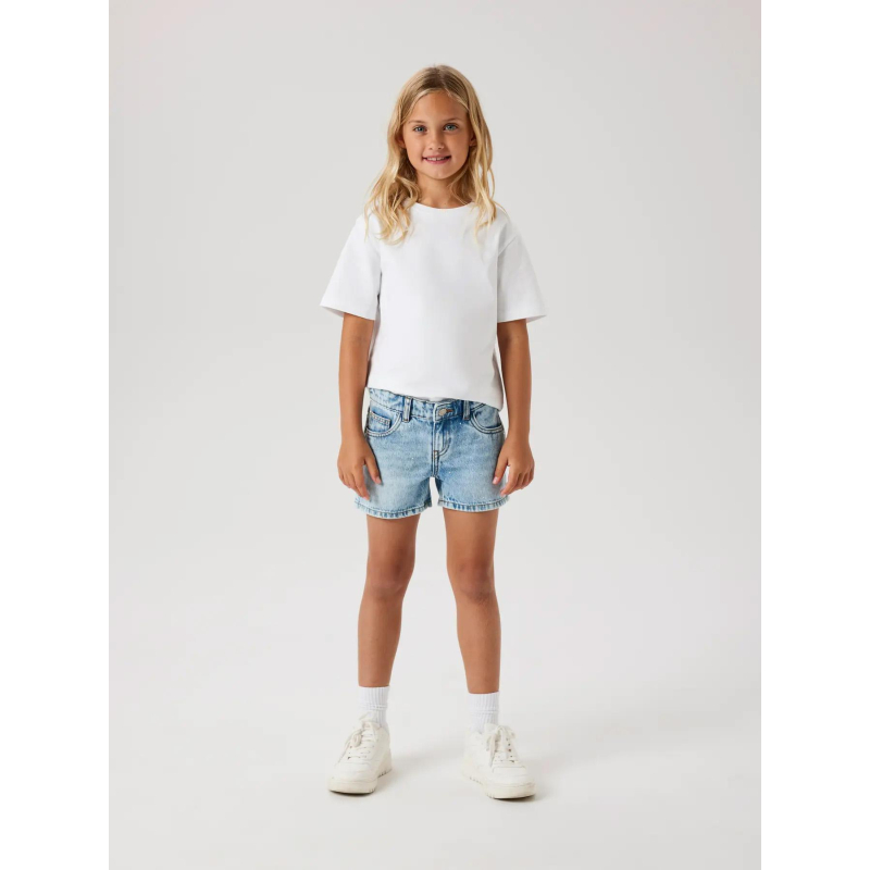Short en jean a strass nkfrose bleu fille - Name It