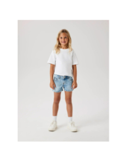 Short en jean a strass nkfrose bleu fille - Name It
