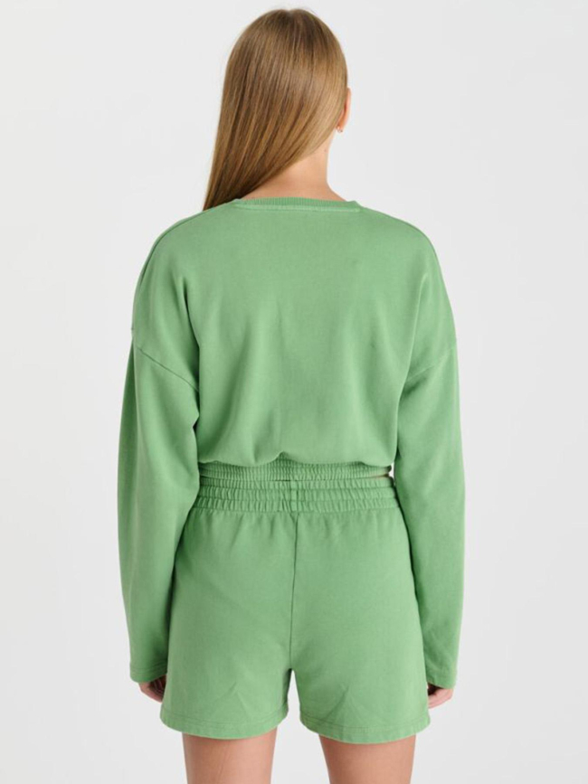 Sweat coupe ample elpigi vert fille - Le Temps Des Cerises