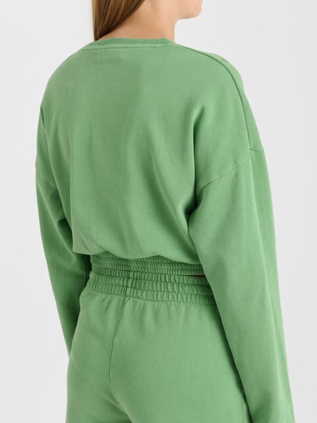 Sweat coupe ample elpigi vert fille - Le Temps Des Cerises