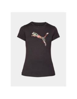 T-shirt à motif feuillage essentials graphic noir fille - Puma