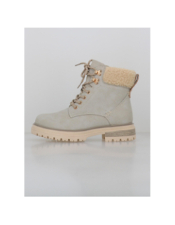 Boots abela beige femme - Kimberfeel