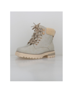 Boots abela beige femme - Kimberfeel