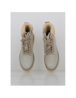 Boots abela beige femme - Kimberfeel