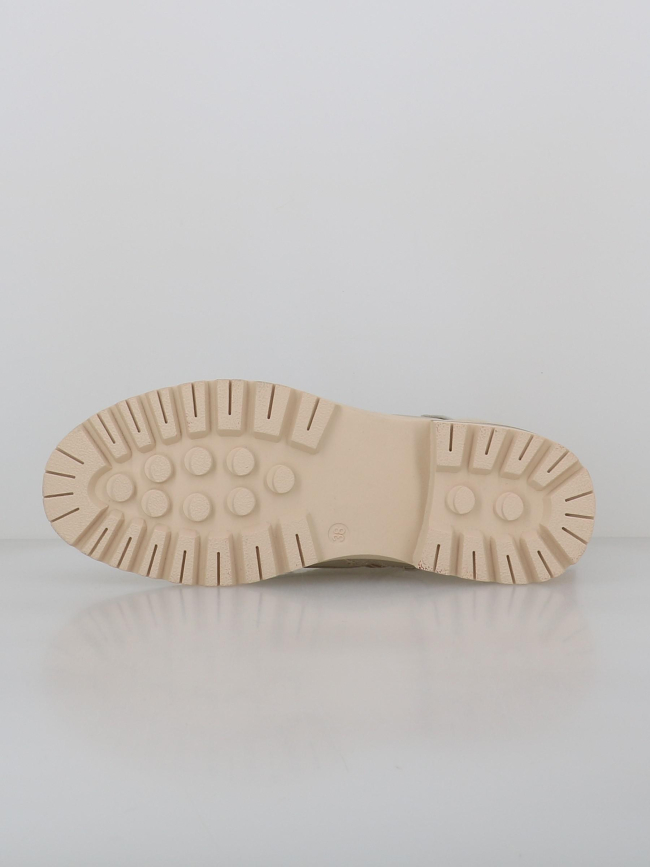 Boots abela beige femme - Kimberfeel