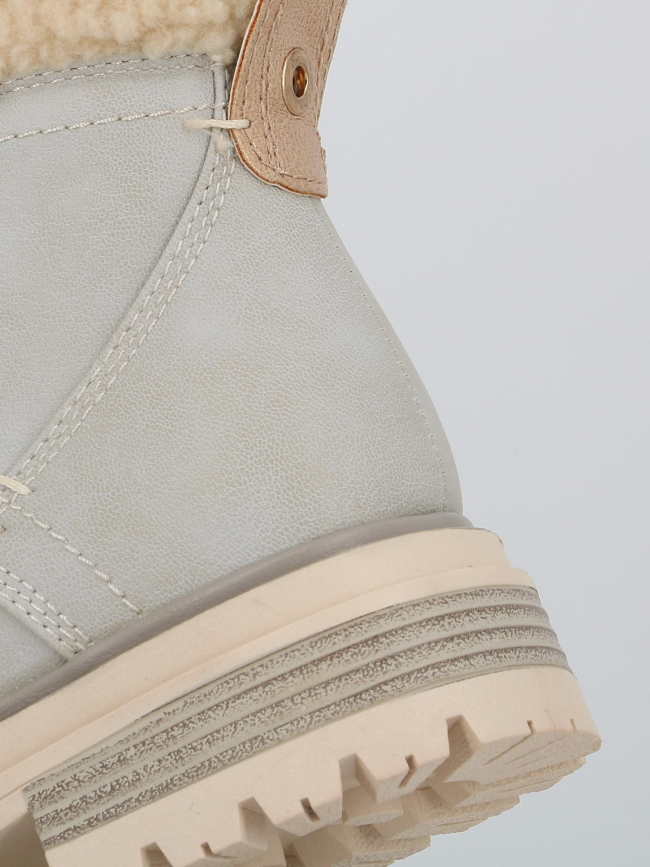 Boots abela beige femme - Kimberfeel