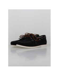 Chaussures bateaux cuir suédé bleu marine homme - Tommy Hilfiger