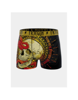 Boxer en microfibre snake skull noir enfant - Freegun