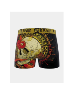Boxer en microfibre snake skull noir enfant - Freegun