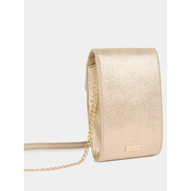 Sac pochette de téléphone brillant 2poke doré femme Morgan wimod
