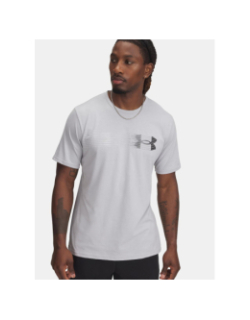 T-shirt à manches courtes ua fly in logo gris homme - Under Armour