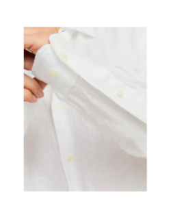 Chemise en lin jprcclawrence blanc homme - Jack & Jones