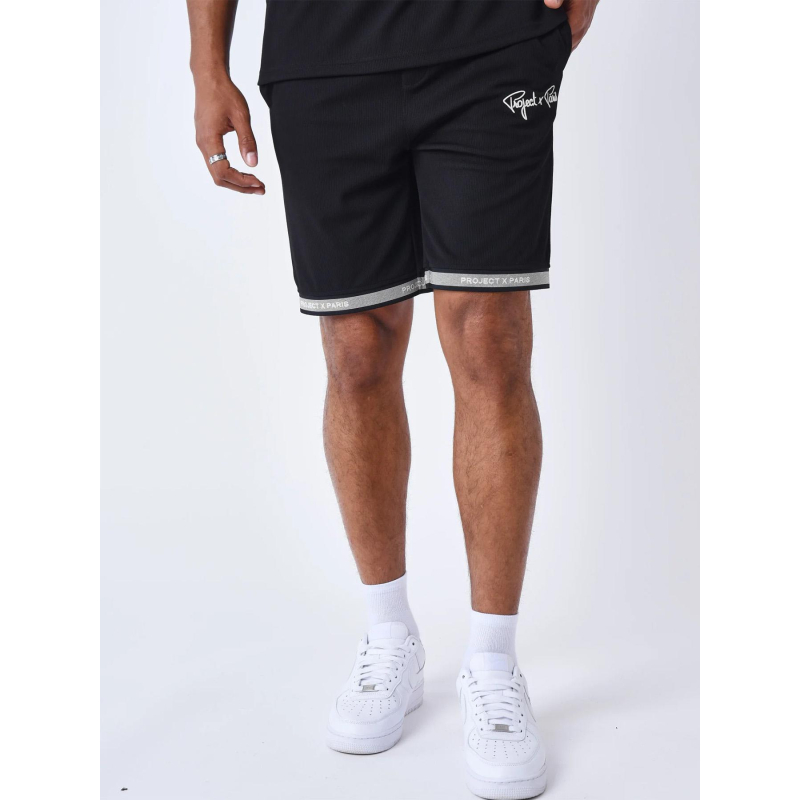 Short logoté signature noir homme - Project X Paris