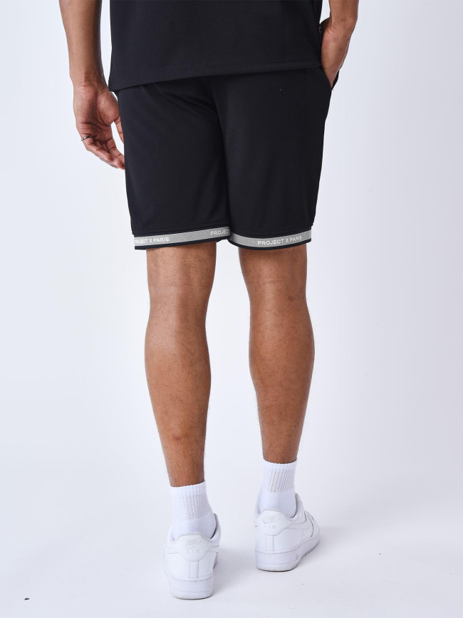 Short logoté signature noir homme - Project X Paris