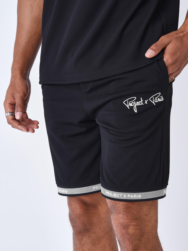 Short logoté signature noir homme - Project X Paris