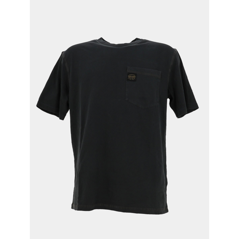 T-shirt à contours contrastés noir homme - Superdry