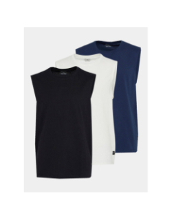 Pack de 3 débardeur blanc noir et bleu marine homme - Blend