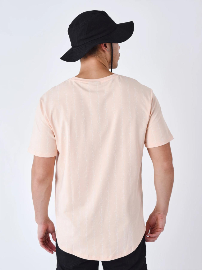 T-shirt écriture logo orange homme - Project X Paris