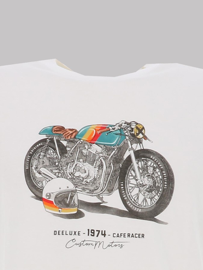 T-shirt à manches courtes helmet blanc homme - Deeluxe