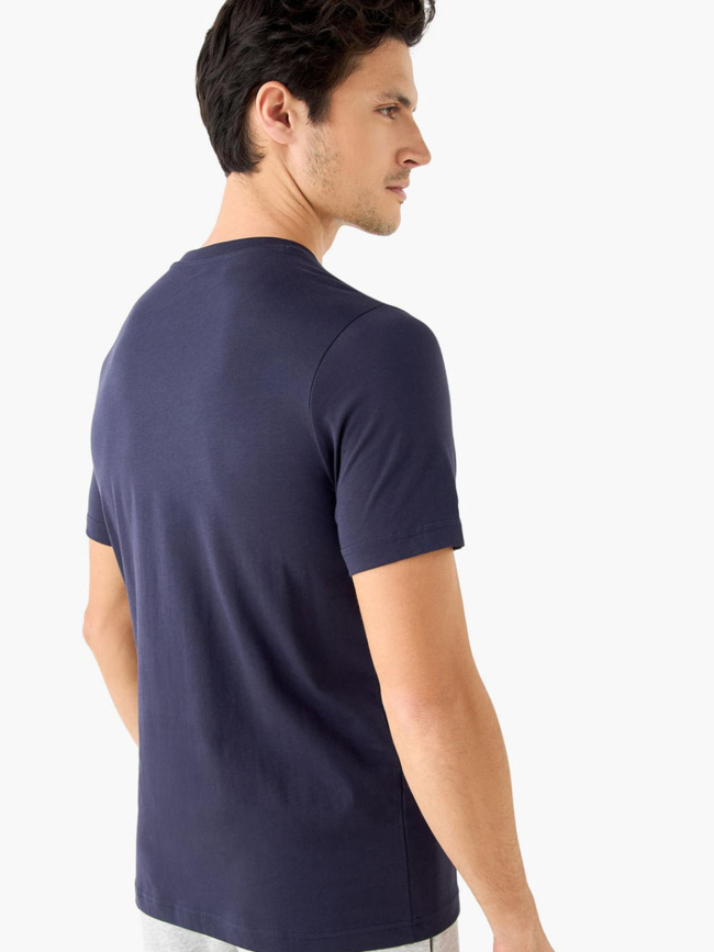 T-shirt graphics cat logo bleu marine homme - Puma