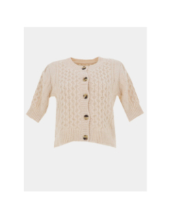 Gilet cardigan colette beige femme - Vero Moda