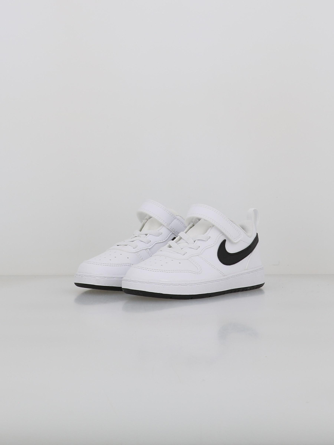 Baskets à scratch court borough td blanc noir enfant - Nike