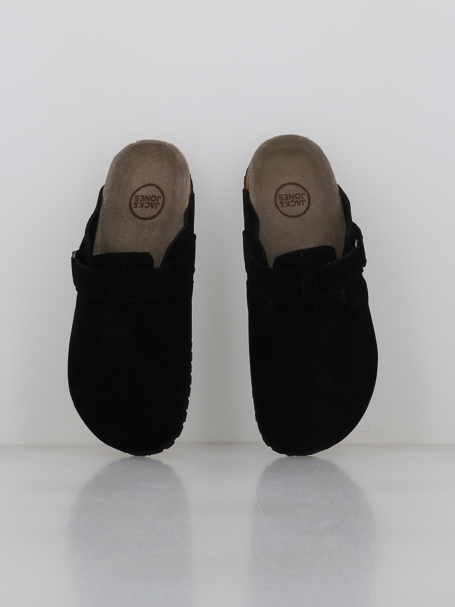 Mules en cuir suède louis noir homme - Jack & Jones