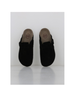 Mules en cuir suède louis noir homme - Jack & Jones