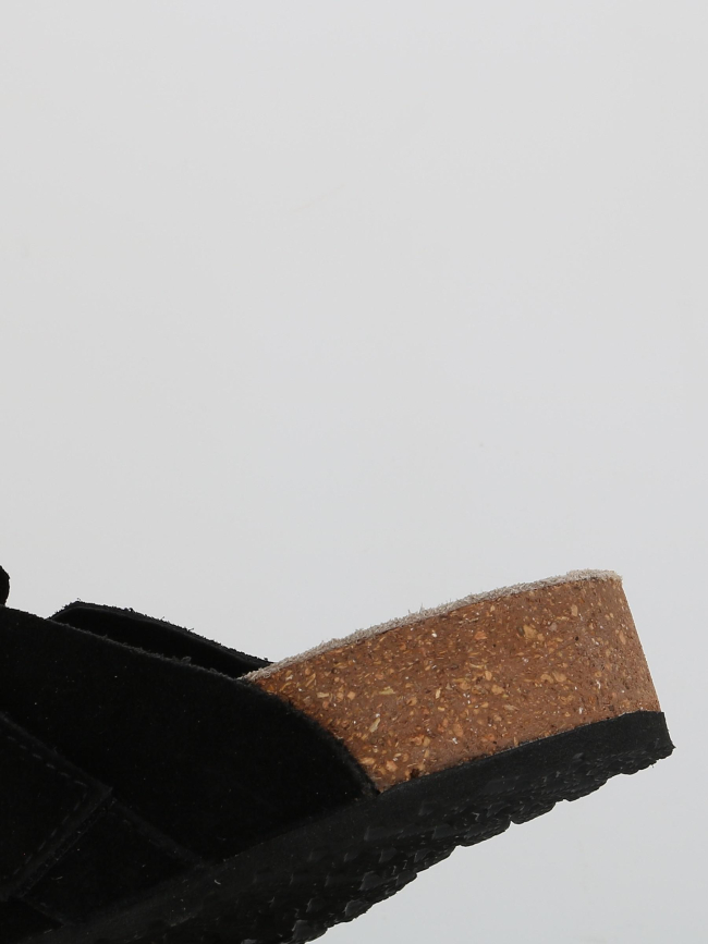 Mules en cuir suède louis noir homme - Jack & Jones