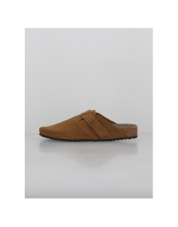 Mules en cuir suède louis marron homme - Jack & Jones
