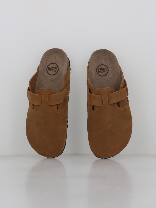 Mules en cuir suède louis marron homme - Jack & Jones
