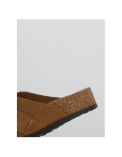 Mules en cuir suède louis marron homme - Jack & Jones