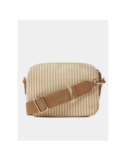 Sac bandoulière rayé poppy summer beige femme - Tommy Hilfiger