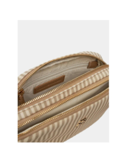 Sac bandoulière rayé poppy summer beige femme - Tommy Hilfiger