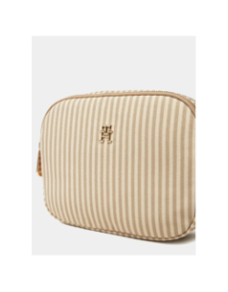 Sac bandoulière rayé poppy summer beige femme - Tommy Hilfiger