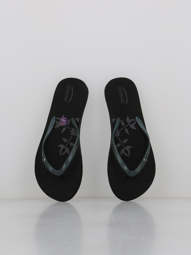 Tongs unies logo noir femme - Oxbow