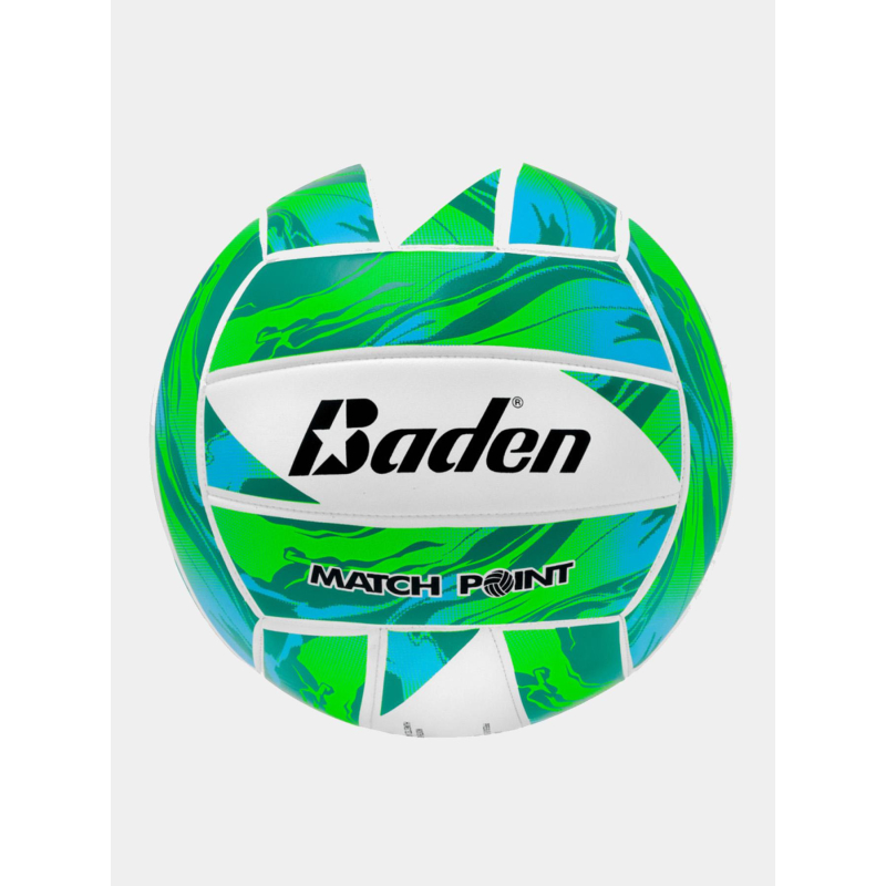 Ballon de beach volley match point vert blanc - Baden