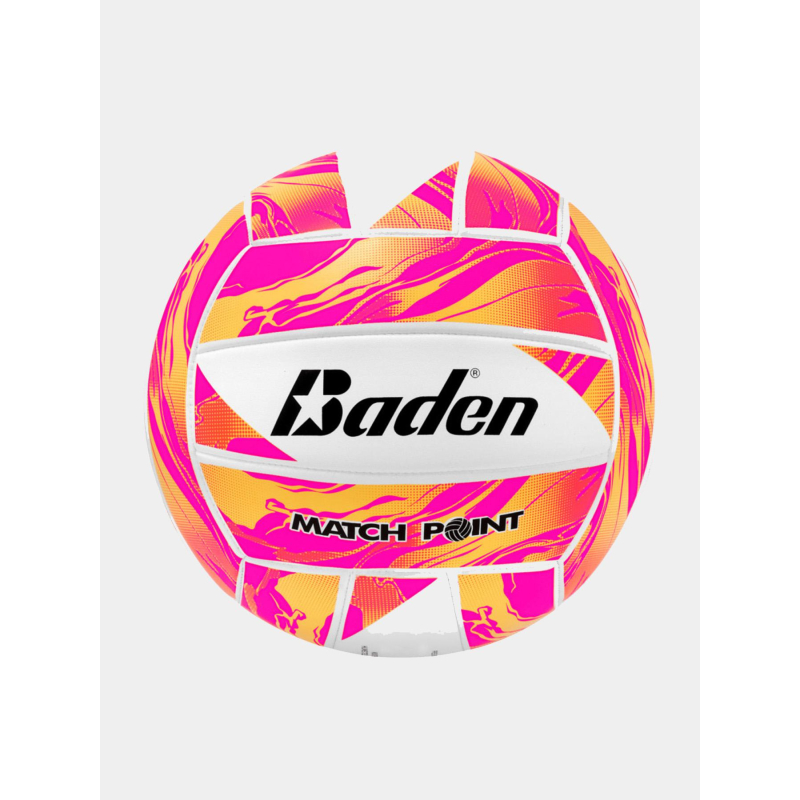 Ballon de beach volley match point orange blanc - Baden