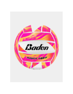 Ballon de beach volley match point orange blanc - Baden