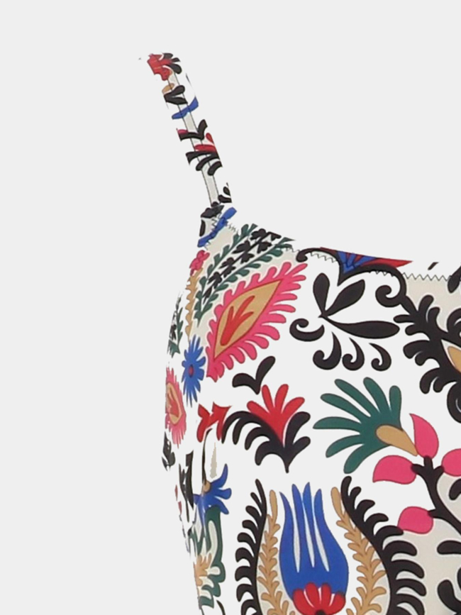 Maillot de bain 1 piece anita floral beige femme - Lagon Bleu