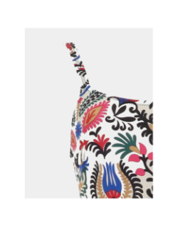 Maillot de bain 1 piece anita floral beige femme - Lagon Bleu