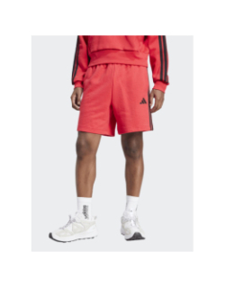 Short de sport molleton 3s rouge homme - Adidas